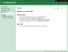 Tablet Screenshot of cordillera2011.wikispaces.com