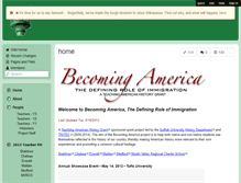 Tablet Screenshot of becomingamerica.wikispaces.com