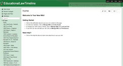 Desktop Screenshot of educationallawtimeline.wikispaces.com