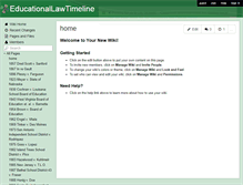 Tablet Screenshot of educationallawtimeline.wikispaces.com