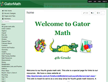 Tablet Screenshot of gatormath.wikispaces.com