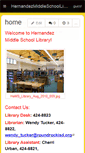 Mobile Screenshot of hernandezmiddleschoollibrary.wikispaces.com