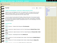 Tablet Screenshot of macliterature2011.wikispaces.com