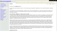 Desktop Screenshot of communiplexity.wikispaces.com