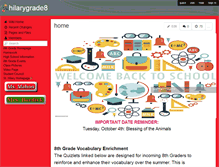 Tablet Screenshot of hilarygrade8.wikispaces.com