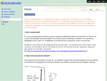 Tablet Screenshot of dyscalculie.wikispaces.com