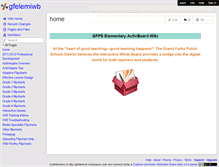Tablet Screenshot of gfelemiwb.wikispaces.com