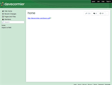 Tablet Screenshot of davecormier.wikispaces.com