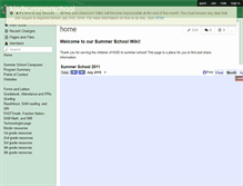 Tablet Screenshot of kisdsummerschool.wikispaces.com