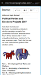 Mobile Screenshot of hchscampaignsites-2007.wikispaces.com