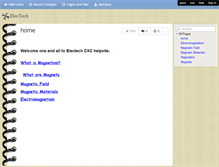 Tablet Screenshot of electech.wikispaces.com