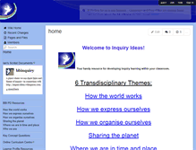 Tablet Screenshot of inquiryideas.wikispaces.com