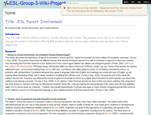 Tablet Screenshot of esl-group-3-wiki-project.wikispaces.com