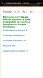 Mobile Screenshot of madamelasalle.wikispaces.com