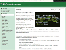 Tablet Screenshot of 4thgradeanderson.wikispaces.com