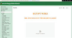 Desktop Screenshot of ancientegyptsteckbeck.wikispaces.com