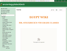 Tablet Screenshot of ancientegyptsteckbeck.wikispaces.com