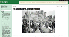 Desktop Screenshot of civrights.wikispaces.com
