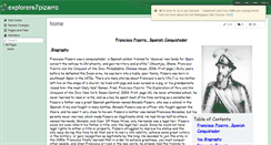 Desktop Screenshot of explorers7pizarro.wikispaces.com