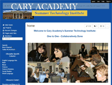 Tablet Screenshot of caryacademy-sti.wikispaces.com