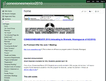 Tablet Screenshot of conexionesmexico2010.wikispaces.com