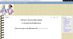 Desktop Screenshot of abrahamlincolnhighschoolasl.wikispaces.com