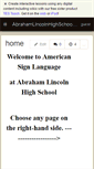 Mobile Screenshot of abrahamlincolnhighschoolasl.wikispaces.com