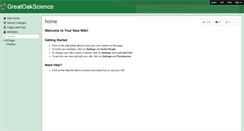 Desktop Screenshot of greatoakscience.wikispaces.com