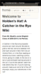Mobile Screenshot of holdenshat.wikispaces.com