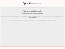 Tablet Screenshot of ourclasspages.wikispaces.com