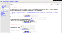Desktop Screenshot of lesmaisonnettes-patana.wikispaces.com