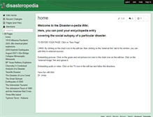 Tablet Screenshot of disasteropedia.wikispaces.com